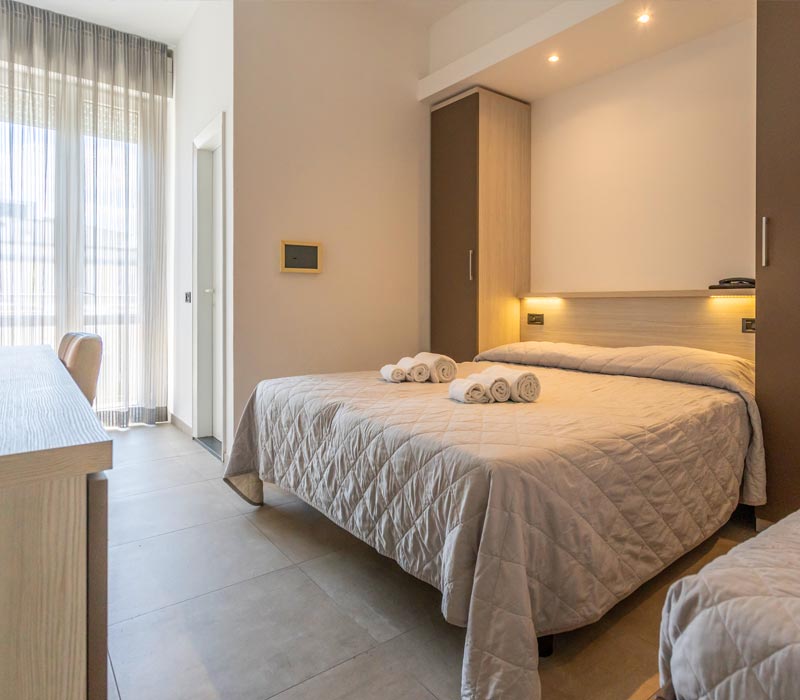 Le camere dell'Hotel King