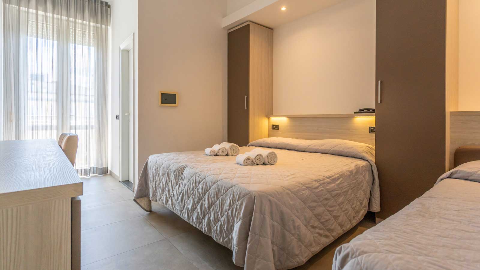 Le camere dell'Hotel King