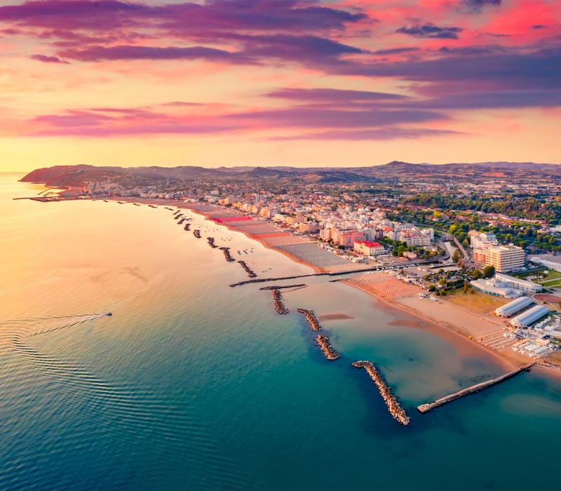 Vista panoramica della Riviera